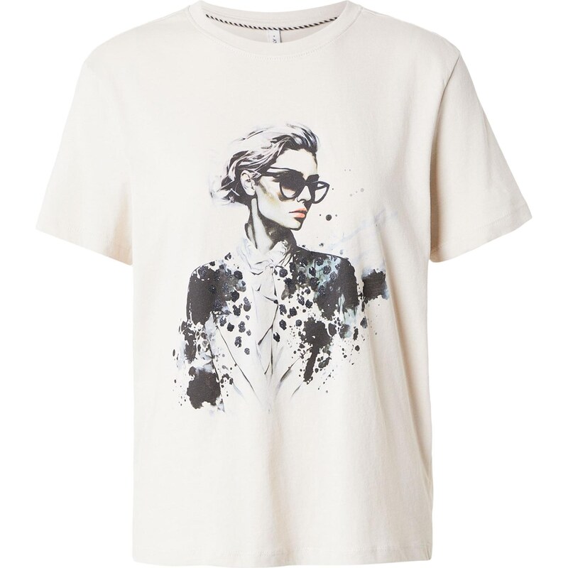 ONLY Tričko ONLKITA kamenná / nefritová / čierna / biela 67449752