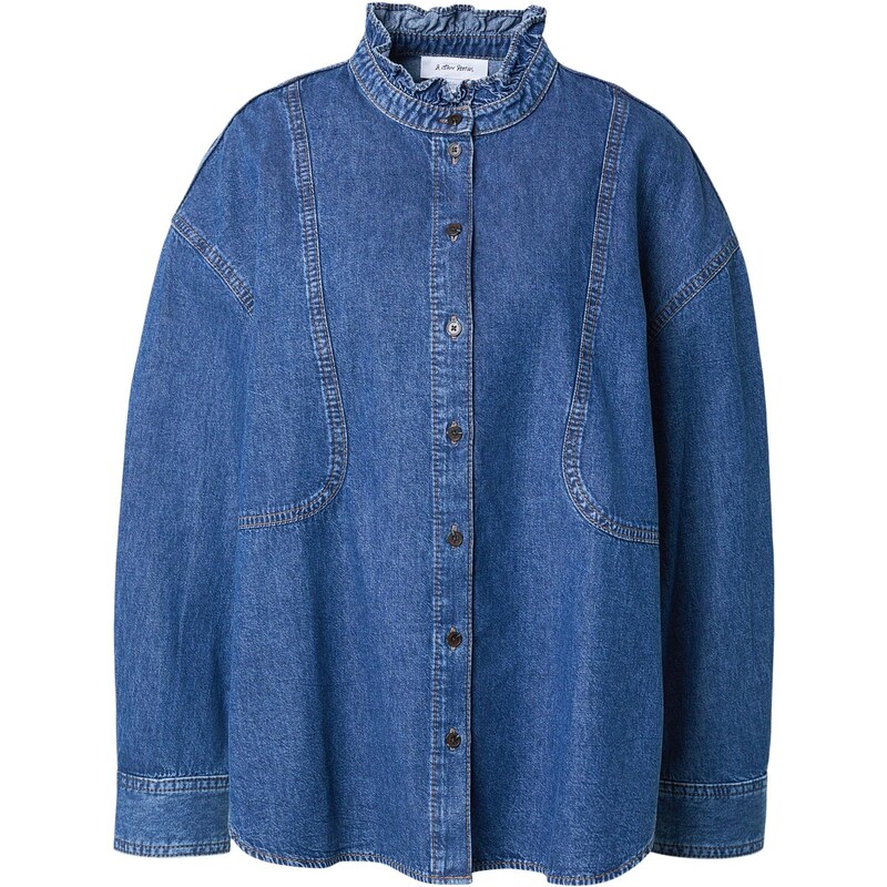 & Other Stories Blúzka modrá denim 67449865
