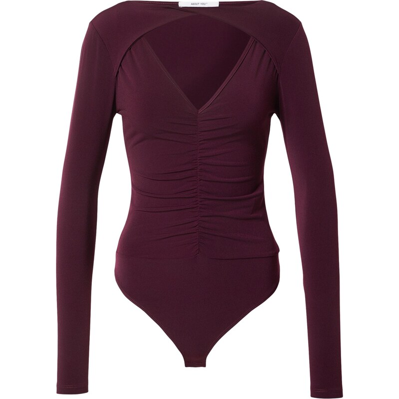 ABOUT YOU Košeľové body Lilia vínovo červená 67449941