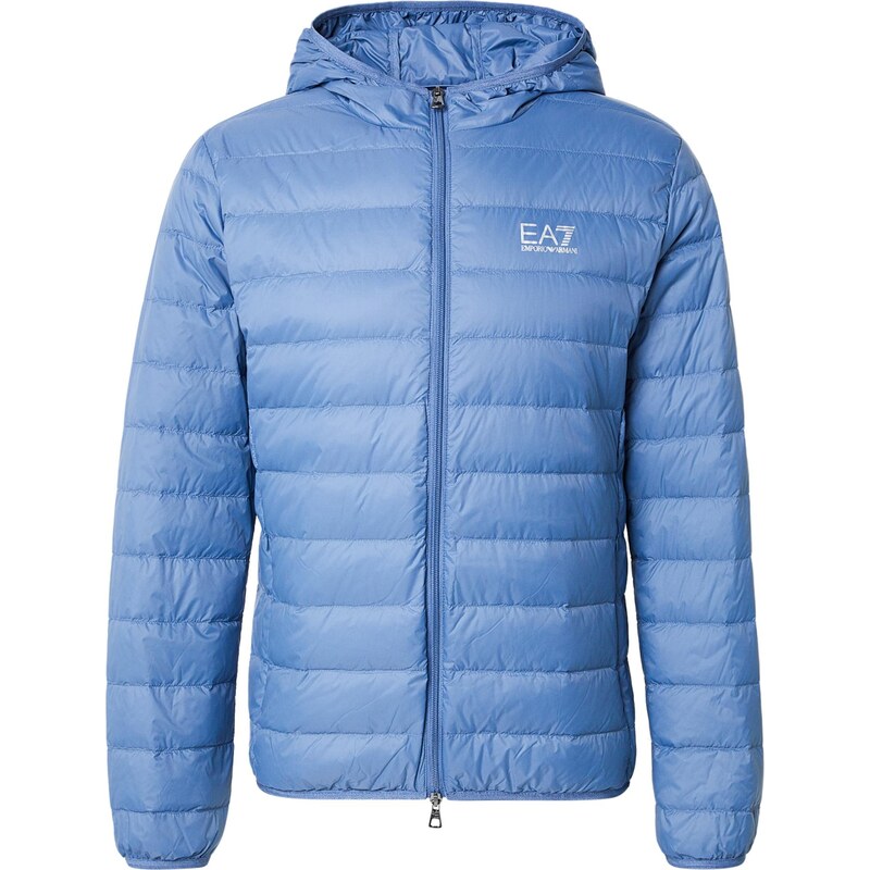 EA7 Emporio Armani Prechodná bunda svetlomodrá / biela 67449977