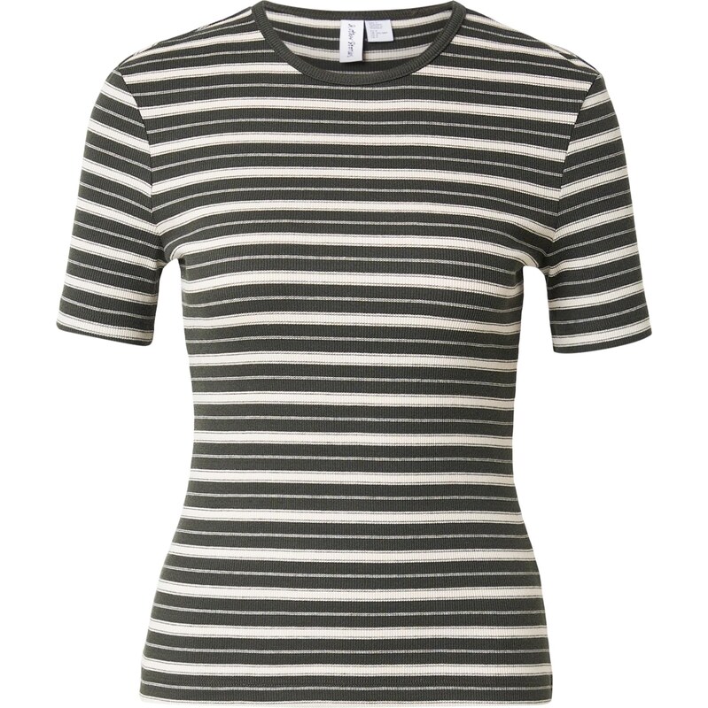 & Other Stories Tričko jedľová / biela 67449988