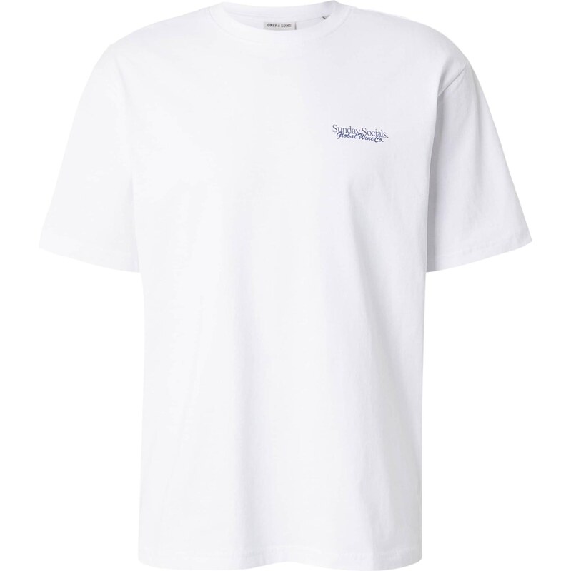 Only & Sons Tričko ONSFRED modrá / biela 67450018