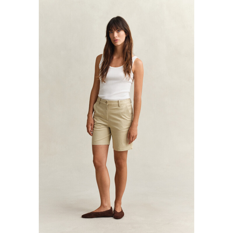 ŠORTKY GANT CHINO SHORTS OAT BEIGE 67446773