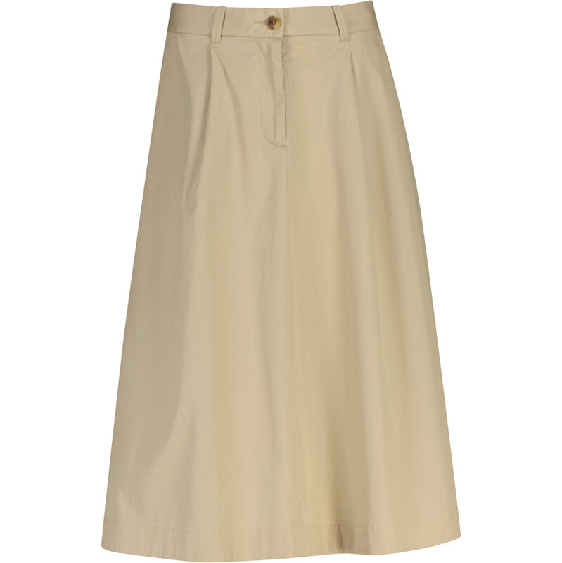 SUKŇA GANT LIGHTWEIGHT PLEATED CHINO SKIRT OAT BEIGE 67446782