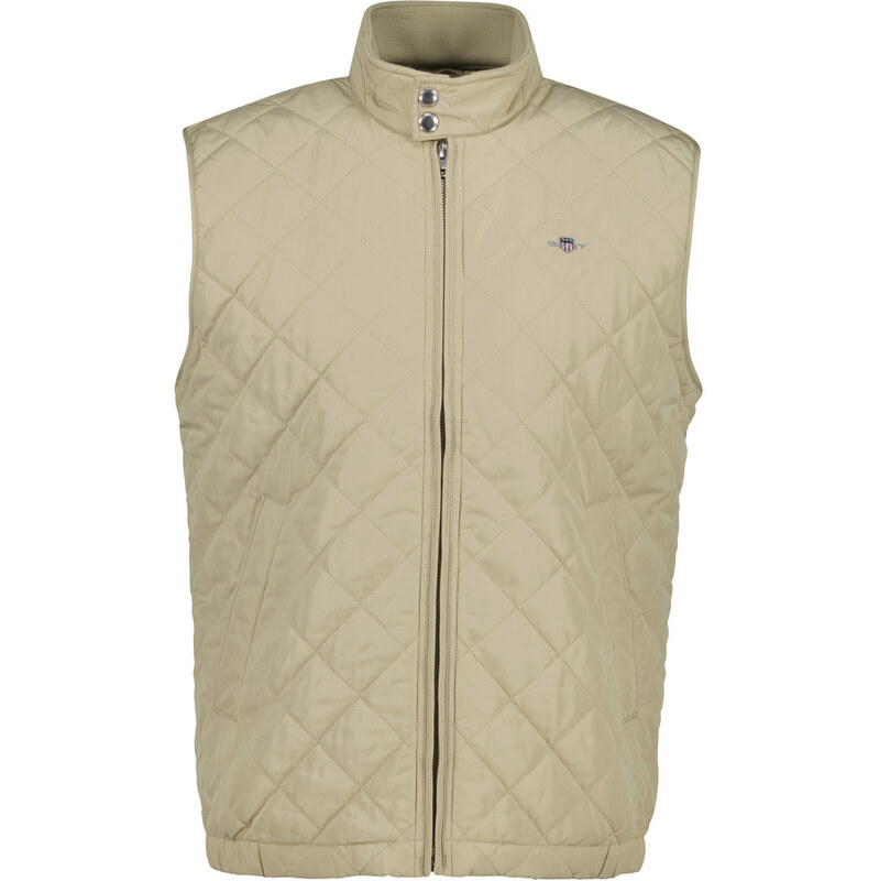 VESTA GANT QUILTED WINDCHEATER VEST OAT BEIGE 67446783
