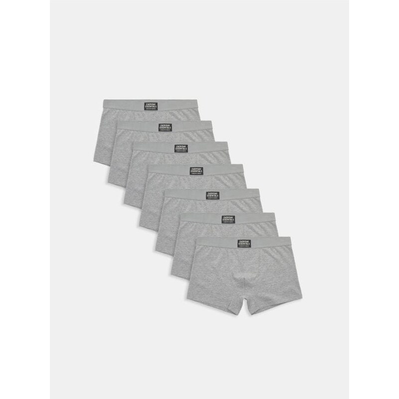 Sinsay - Bavlnené boxerky 7 pack - svetlošedá 67446991