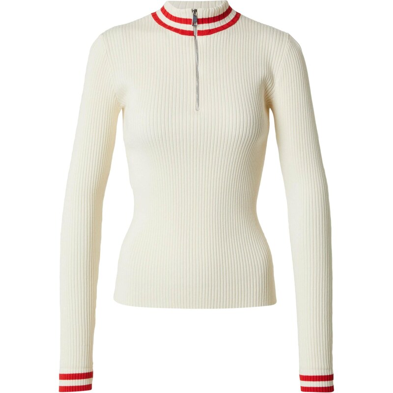 EDITED Sveter Alison béžová / červená 67449271