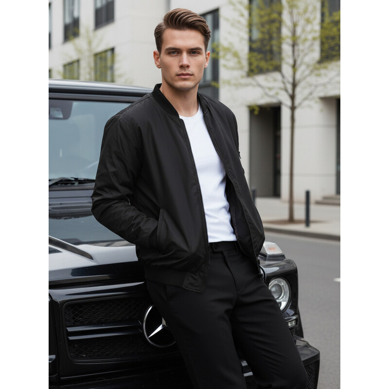 BASIC Čierny pánsky bomber TX4423 41160216