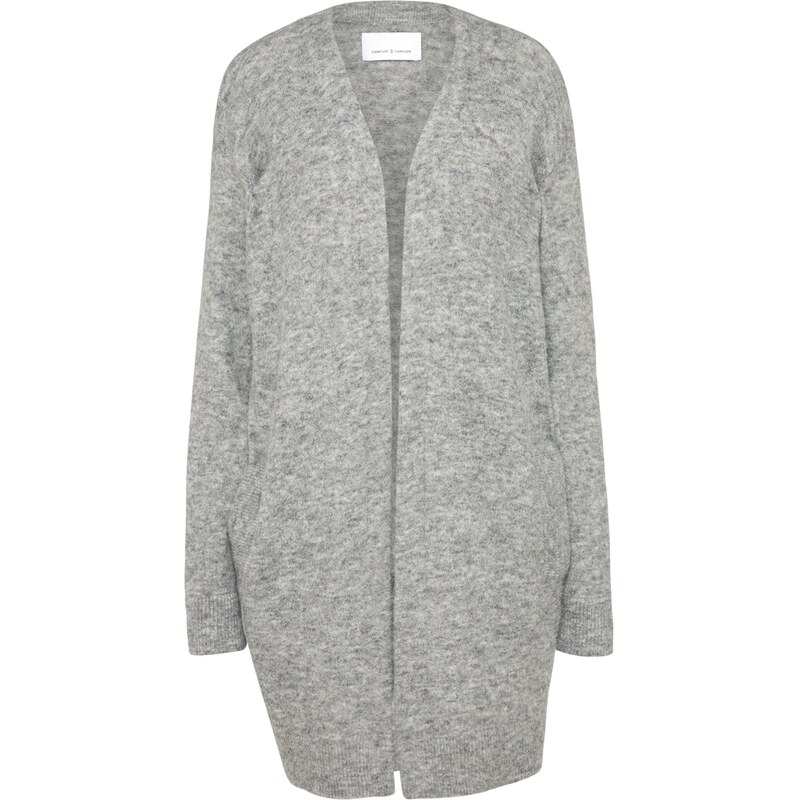 Samsøe Samsøe Kardigán Nor sivá melírovaná 67456234
