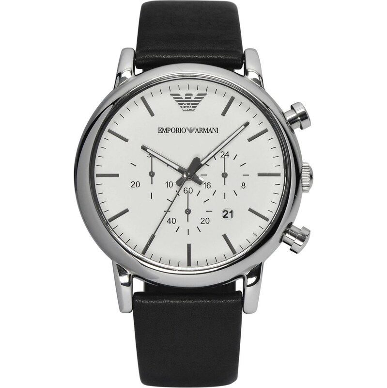 Emporio Armani Analógové hodinky AR1807 čierna / strieborná / biela 67456247