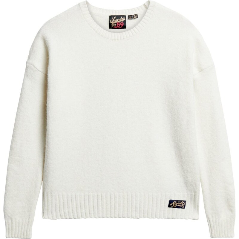 Superdry & Co Sveter Essential šedobiela 67456714