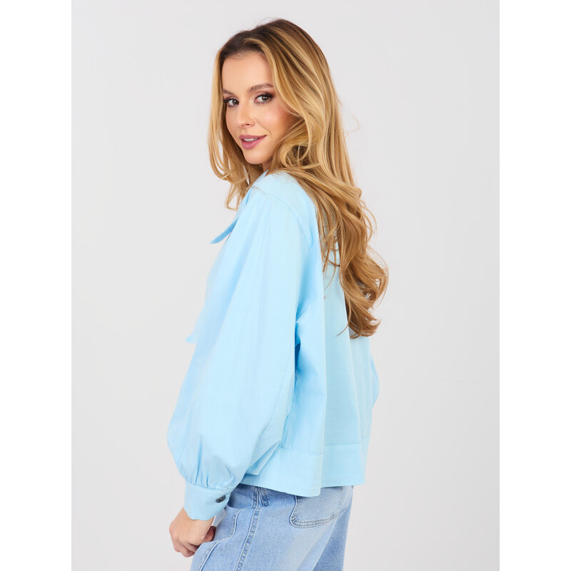 RUE PARIS Svetlomodrá prechodná bunda 67456083