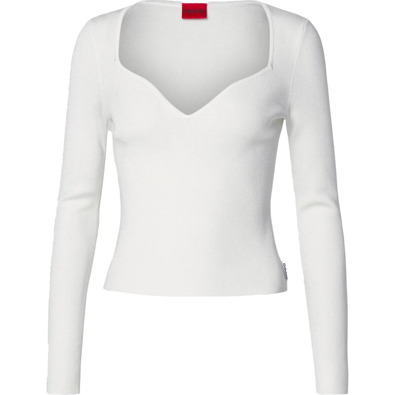 HUGO Sveter Satch biela 67456731