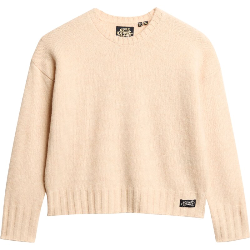 Superdry & Co Sveter Essential béžová / čierna 67456797