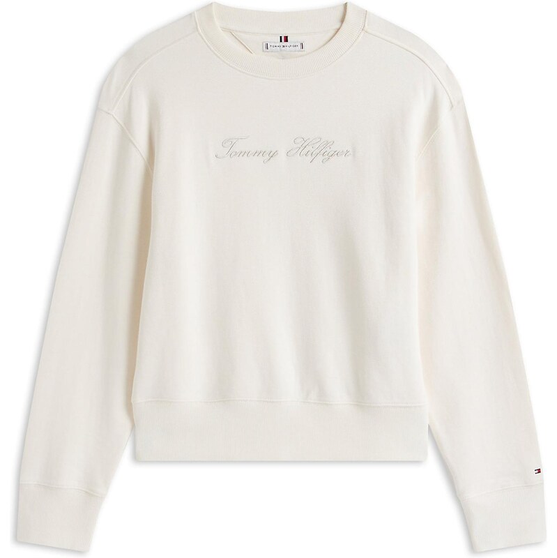 TOMMY HILFIGER Mikina sivobéžová / biela 67456861