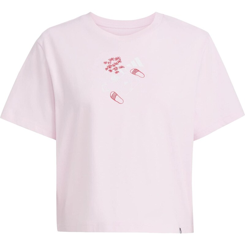 ADIDAS SPORTSWEAR Funkčné tričko svetloružová / červená / šedobiela 67456880