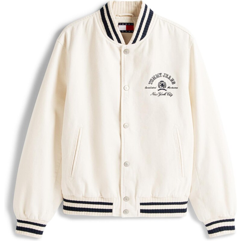 Tommy Jeans Prechodná bunda VARSITY nebielená / čierna 67456895