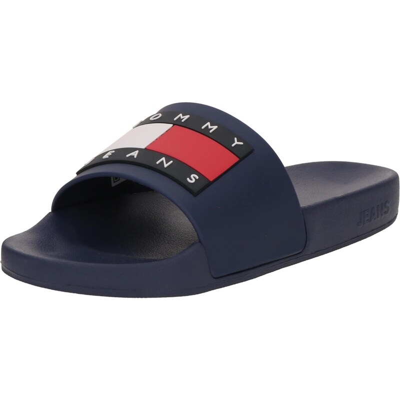 Tommy Jeans Šľapky Ess námornícka modrá / jasne červená / biela 67456949