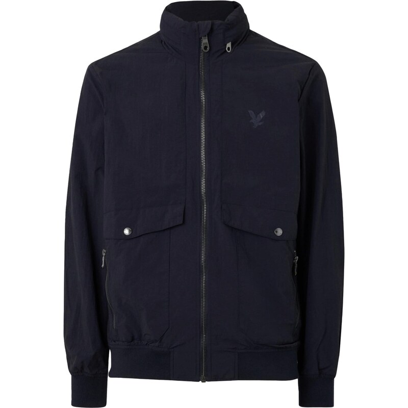 Lyle & Scott Prechodná bunda CRINKLE námornícka modrá 67457123
