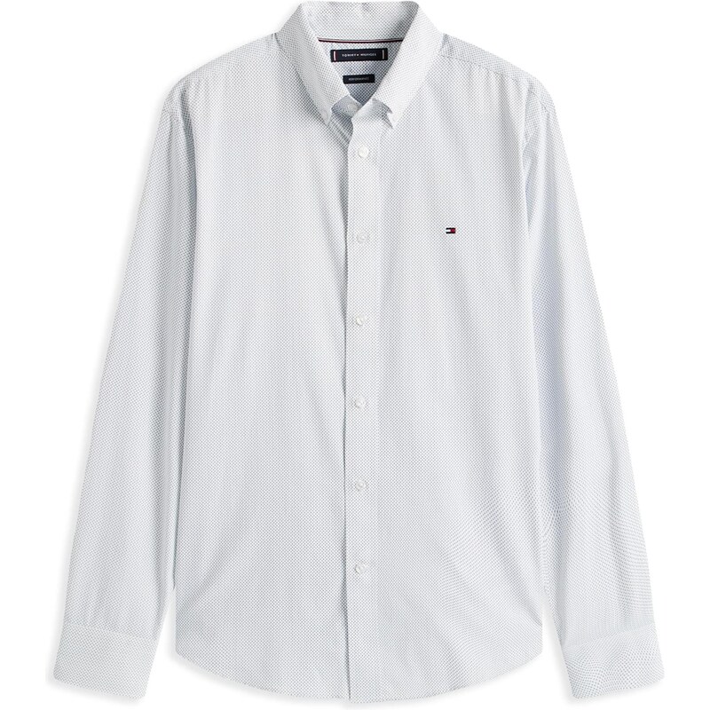 TOMMY HILFIGER Košeľa PERFORMANCE tmavosivá / biela 67457205