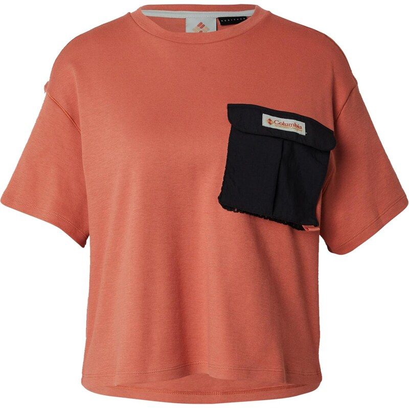 COLUMBIA Funkčné tričko Cove Beach pastelovo červená / čierna 67457459