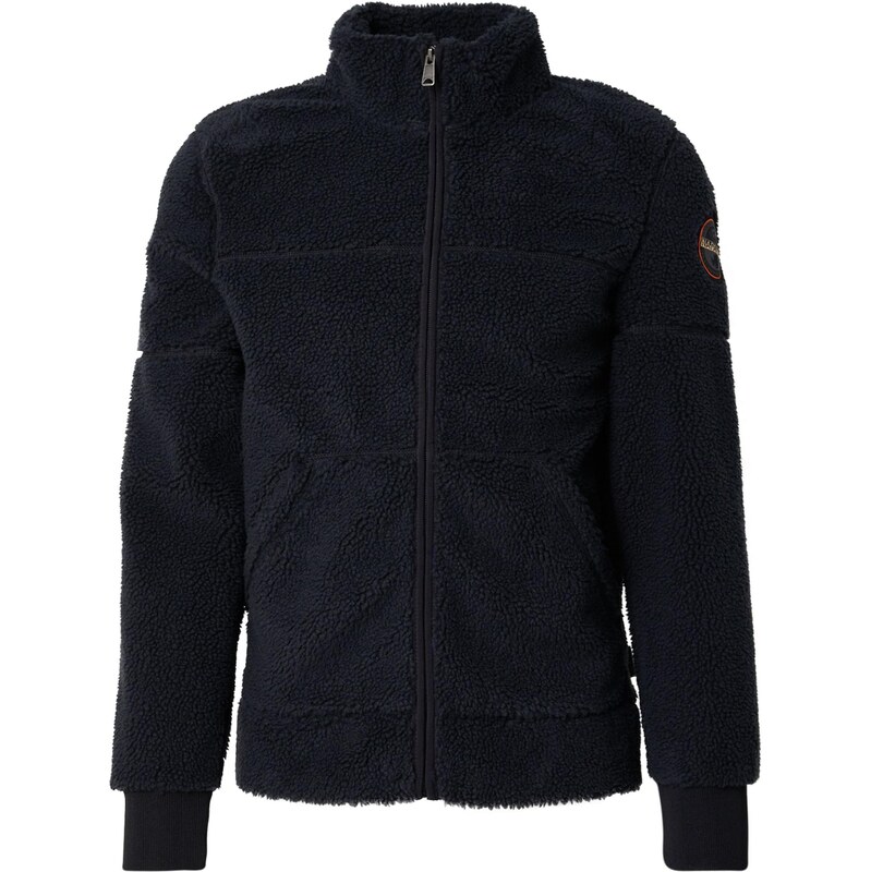 NAPAPIJRI Flisová bunda TARALGA čierna / šedobiela 67457572