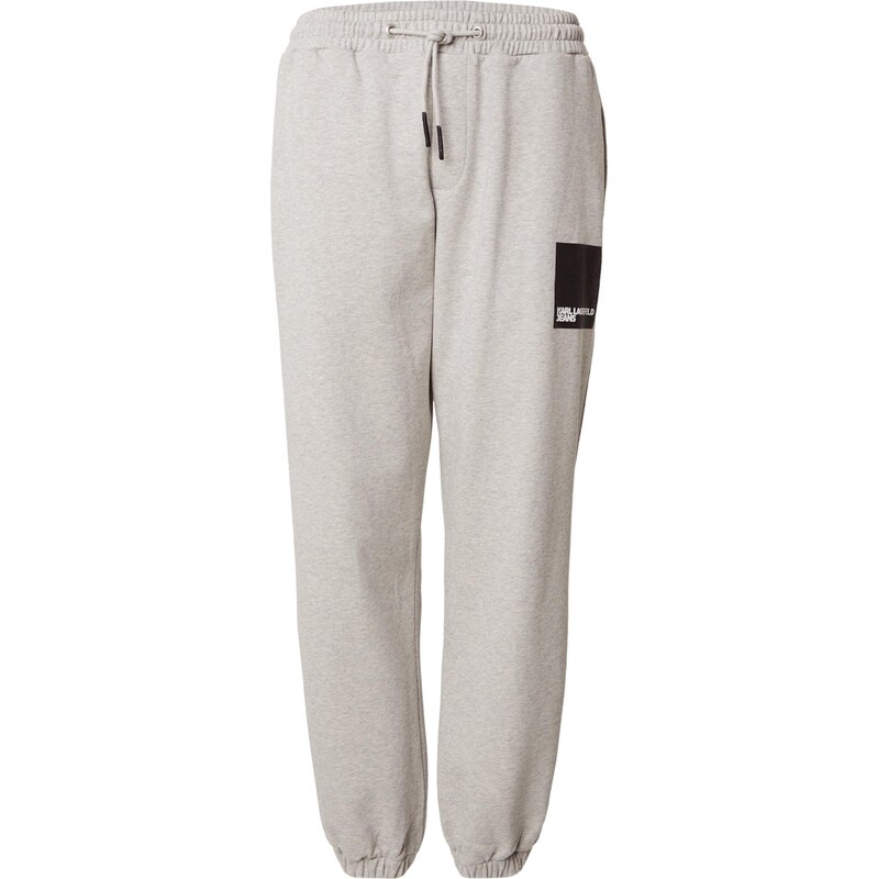 KARL LAGERFELD JEANS Nohavice sivá melírovaná / čierna / biela 67457592