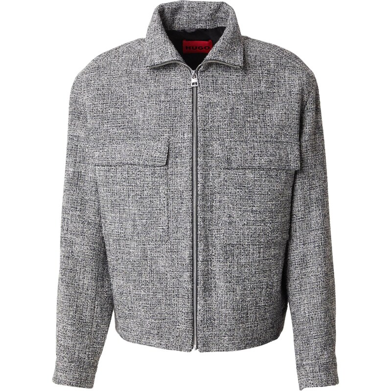 HUGO Prechodná bunda Juliano244F1 antracitová / biela 67458598