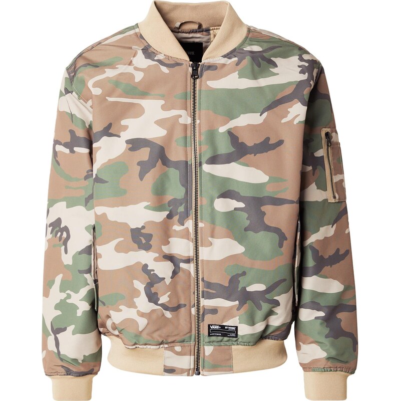 VANS Prechodná bunda Copley nebielená / svetlohnedá / sivá / 67458696