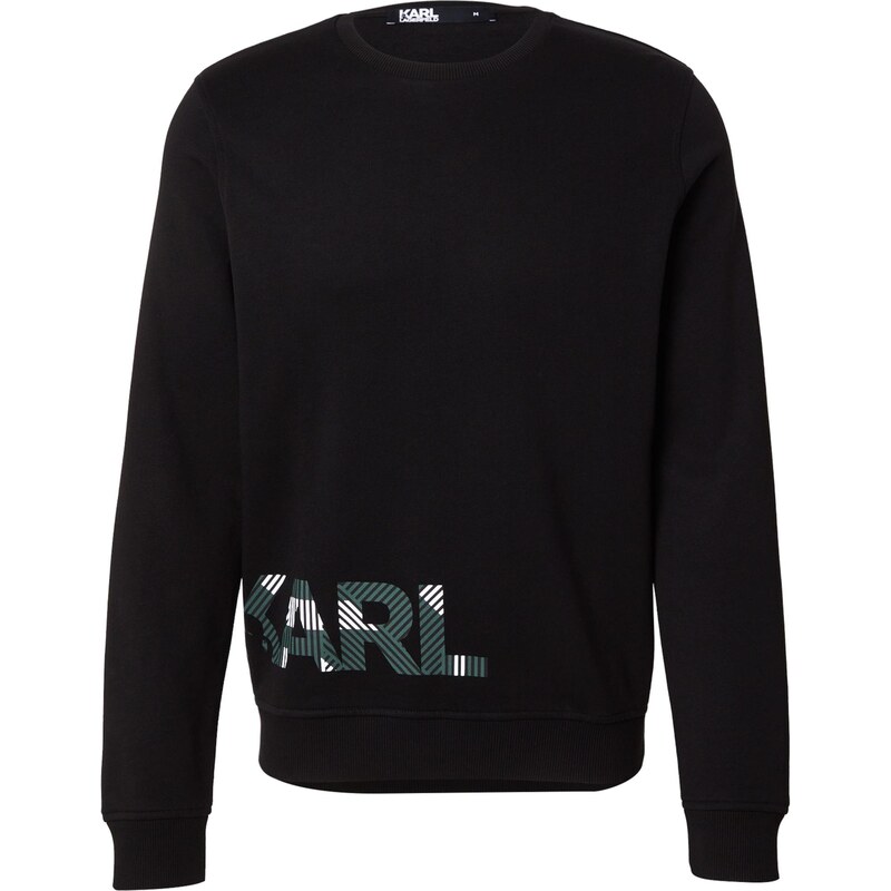 Karl Lagerfeld Mikina jedľová / čierna / biela 67458709