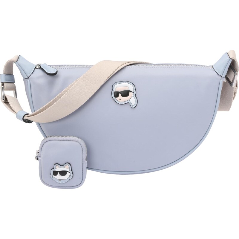 Karl Lagerfeld Taška cez rameno IKON telová / nebesky modrá / čierna / 67458721