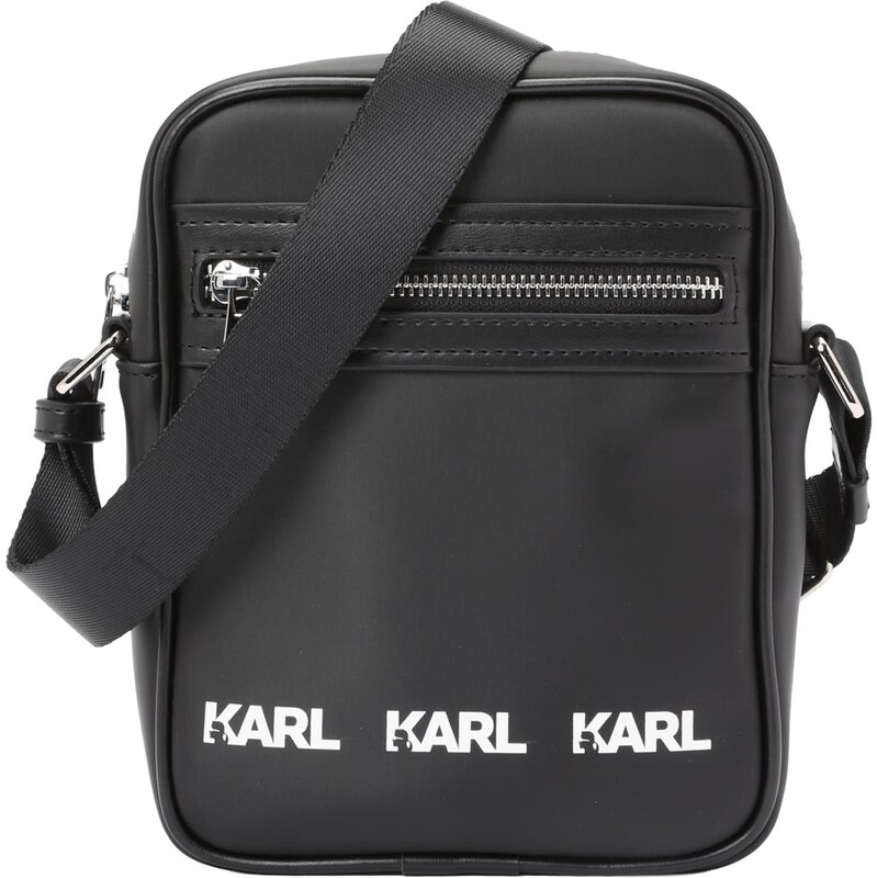 Karl Lagerfeld Taška cez rameno čierna / biela 67458726