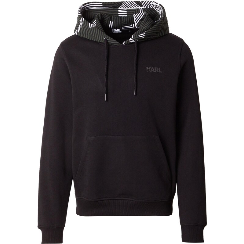 Karl Lagerfeld Mikina nebielená / tmavozelená / čierna 67458735