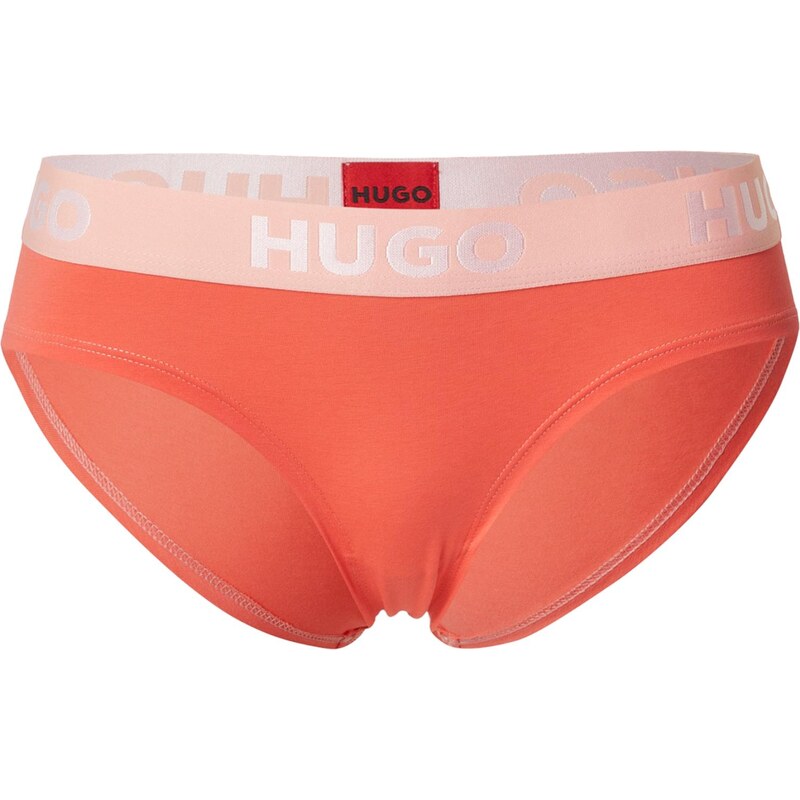 HUGO Nohavičky melónová / pastelovo červená / biela 67458737