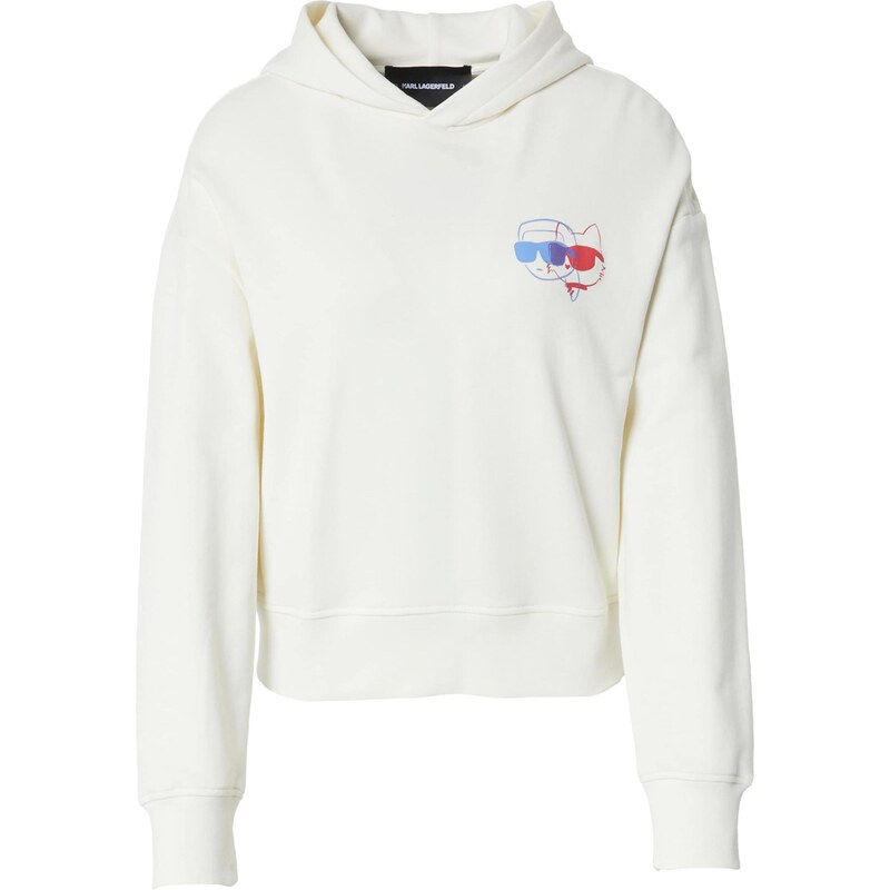 Karl Lagerfeld Mikina IKON modrá / fialová / červená / biela ako vlna 67458742