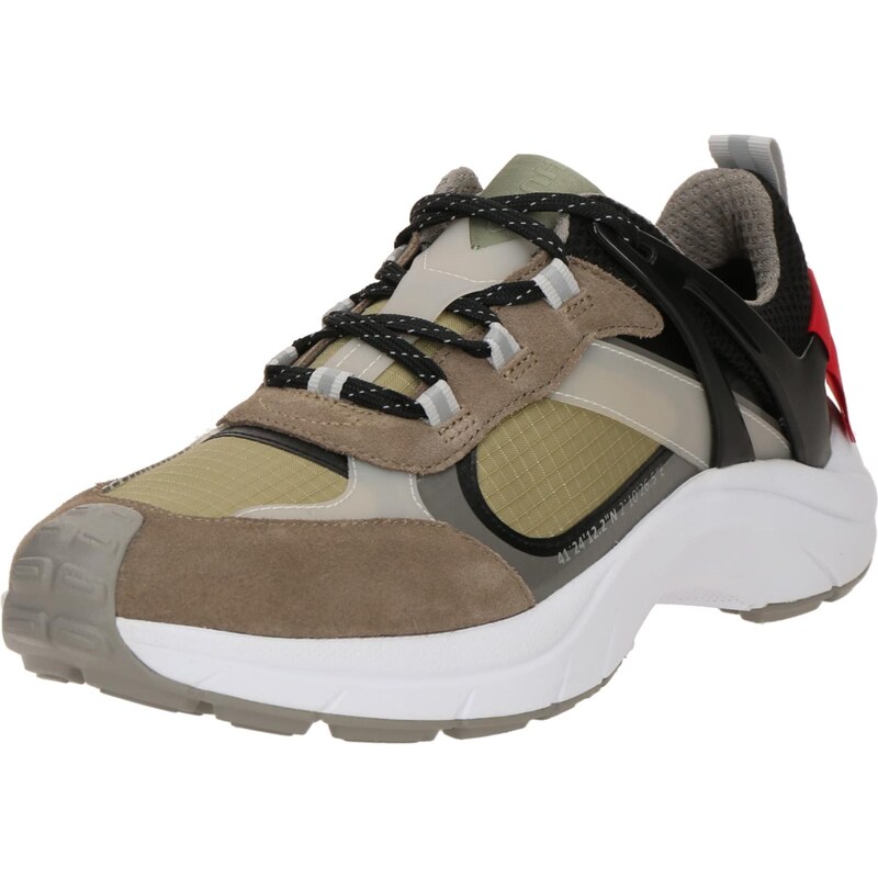 HUGO Nízke tenisky GO2_Merp olivová / svetlozelená / čierna 67458753