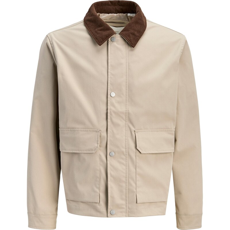 JACK & JONES Prechodná bunda JORCatskills Barn hnedá / kapučíno 67458848