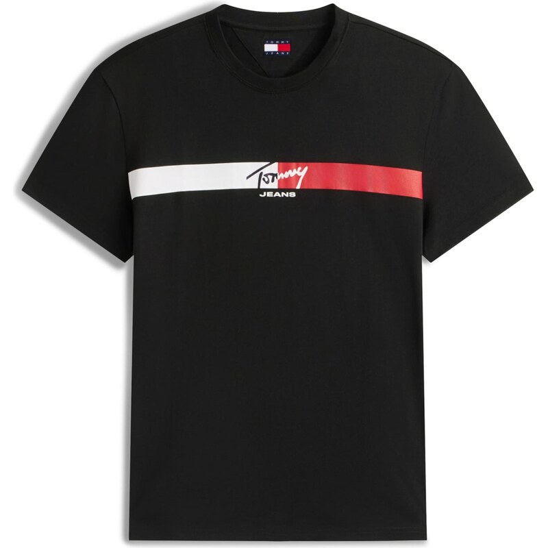 Tommy Jeans Tričko červená / čierna / biela 67458869