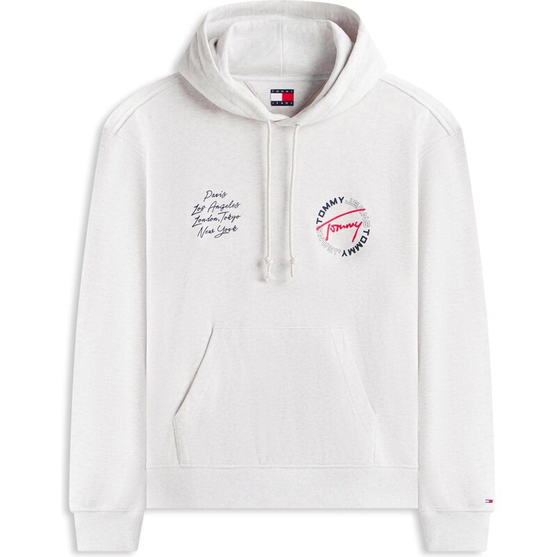 Tommy Jeans Mikina tmavomodrá / svetlosivá / červená 67458876