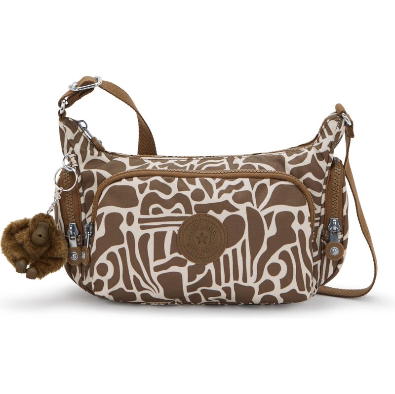 KIPLING Taška cez rameno Gabbette S hnedá / šedobiela 67458987