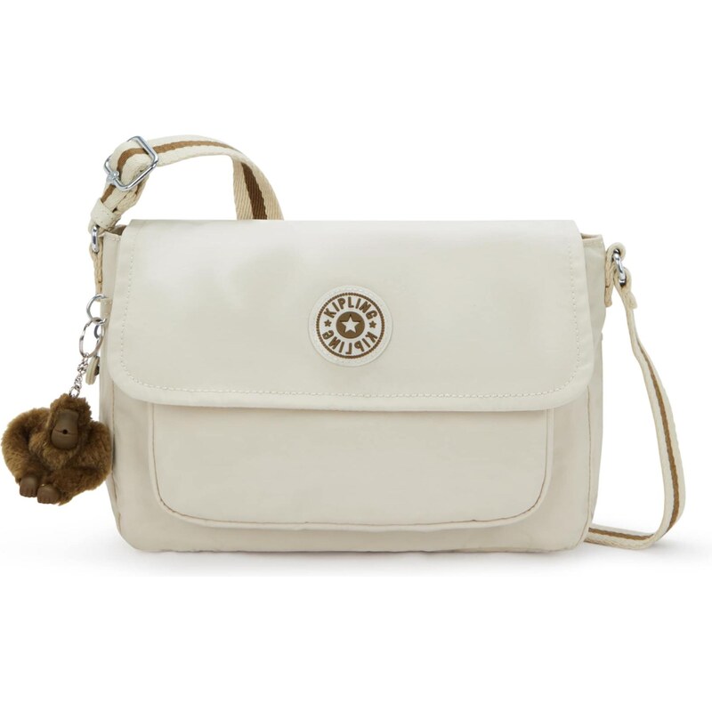 KIPLING Taška cez rameno Dalma hnedá / šedobiela 67459000