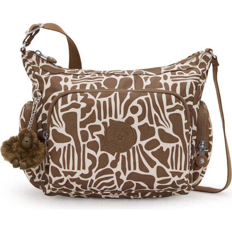 KIPLING Taška cez rameno Gabb krémová / kaki 67459028