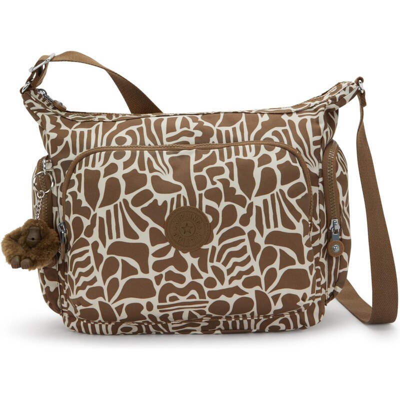 KIPLING Kabelka na rameno Gabb olivová / biela 67459064