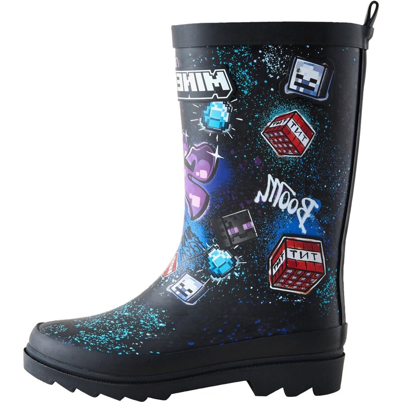 Next Gumáky Minecraft modrá / tmavočervená / čierna / biela 67459108