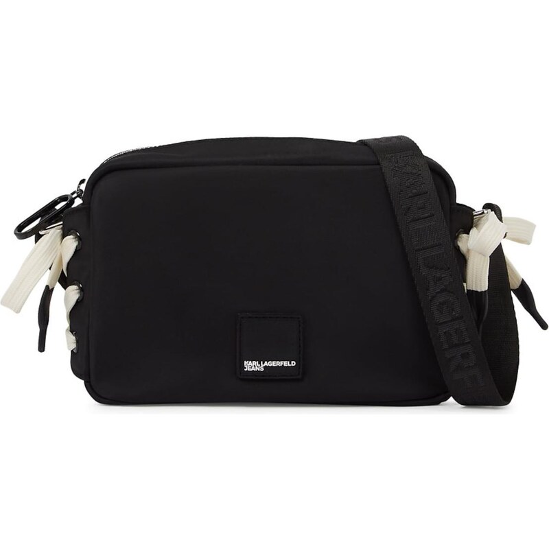 KARL LAGERFELD JEANS Taška cez rameno čierna / biela 67459114