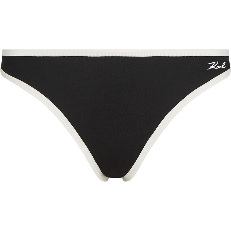 Karl Lagerfeld Nohavičky čierna / biela 67459120