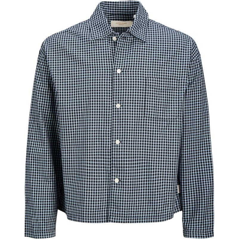 JACK & JONES Košeľa JORAustin námornícka modrá / biela 67459152