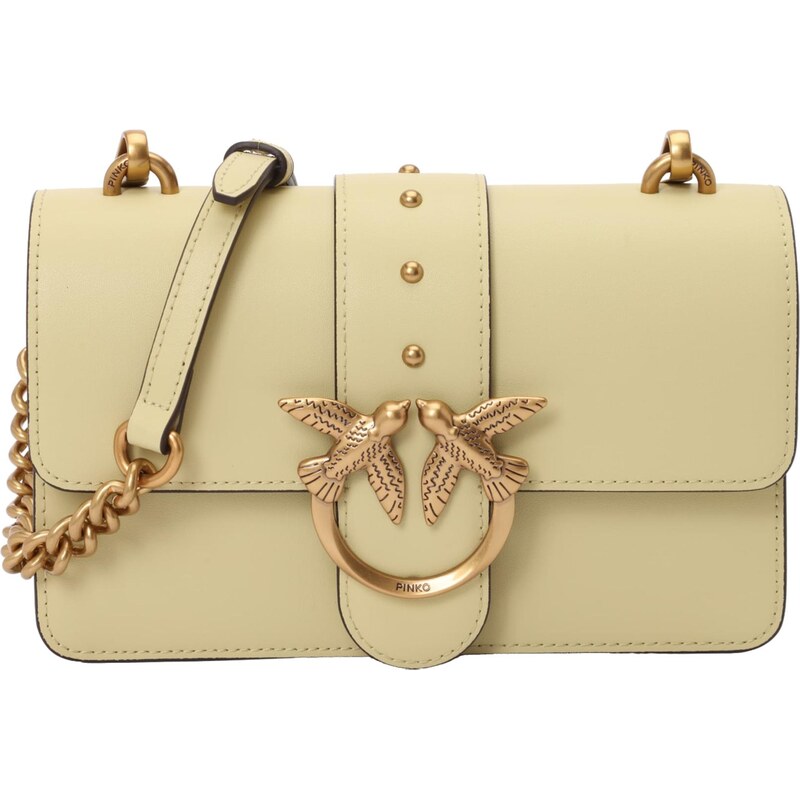 PINKO Taška cez rameno Love svetložltá 67459156
