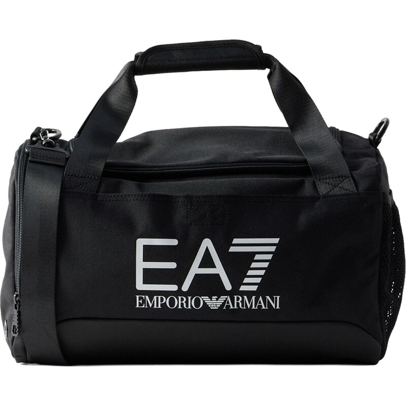 EA7 Emporio Armani Cestovná taška striebornosivá / čierna 67459169
