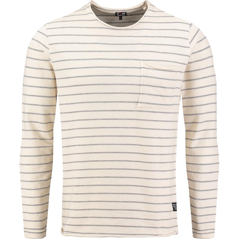 Key Largo Tričko KLBruno krémová / tmavosivá 67459247